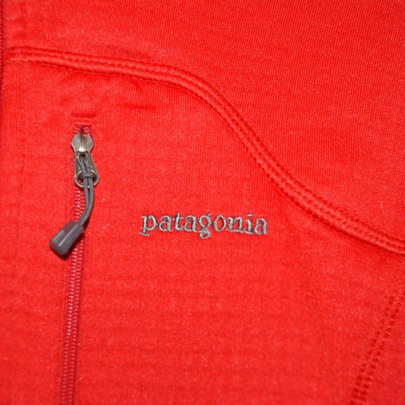 PATAGONIA Red R1 Fleece 1/2-Zip Pullover - Men's M - Picture 4 of 9